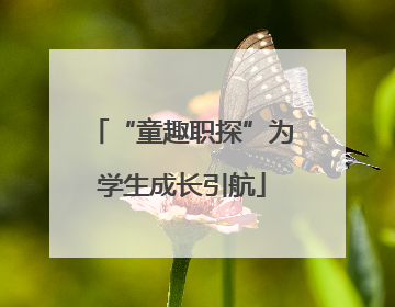 “童趣职探”为学生成长引航