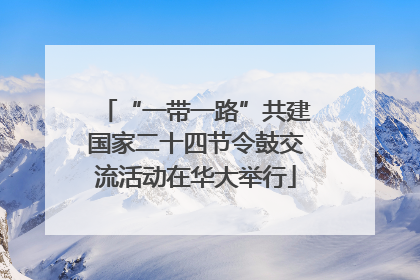 “一带一路”共建国家二十四节令鼓交流活动在华大举行
