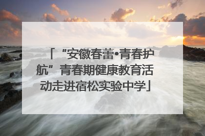 “安徽春蕾•青春护航”青春期健康教育活动走进宿松实验中学