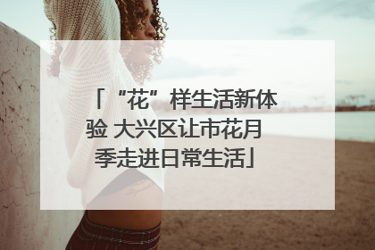 “花”样生活新体验 大兴区让市花月季走进日常生活