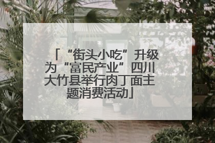 “街头小吃”升级为“富民产业”四川大竹县举行肉丁面主题消费活动