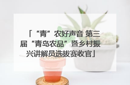 “青”农好声音 第三届“青岛农品”暨乡村振兴讲解员选拔赛收官