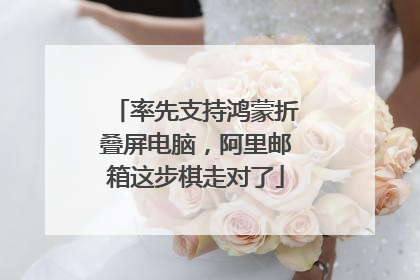 率先支持鸿蒙折叠屏电脑，阿里邮箱这步棋走对了
