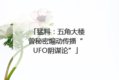 猛料：五角大楼曾秘密煽动传播“UFO阴谋论”