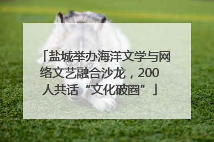 盐城举办海洋文学与网络文艺融合沙龙，200人共话“文化破圈”
