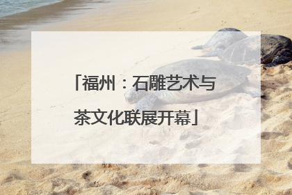 福州：石雕艺术与茶文化联展开幕