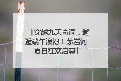 穿越九天奇洞，邂逅端午浪漫！茅岩河夏日狂欢启幕