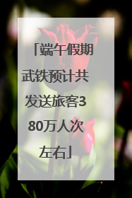 端午假期武铁预计共发送旅客380万人次左右