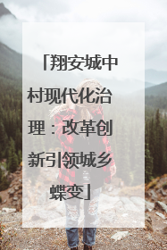 翔安城中村现代化治理：改革创新引领城乡蝶变