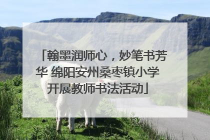 翰墨润师心，妙笔书芳华 绵阳安州桑枣镇小学开展教师书法活动