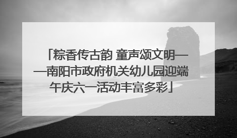 粽香传古韵 童声颂文明——南阳市政府机关幼儿园迎端午庆六一活动丰富多彩