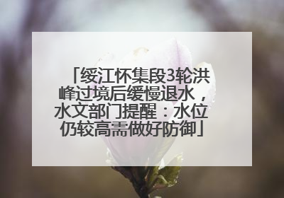 绥江怀集段3轮洪峰过境后缓慢退水，水文部门提醒：水位仍较高需做好防御