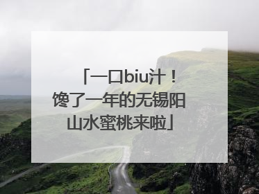 一口biu汁！馋了一年的无锡阳山水蜜桃来啦