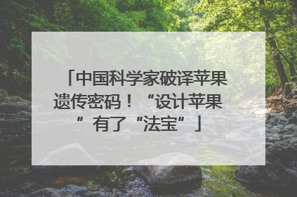中国科学家破译苹果遗传密码！“设计苹果”有了“法宝”