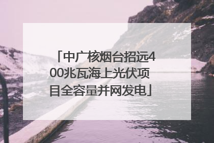 中广核烟台招远400兆瓦海上光伏项目全容量并网发电