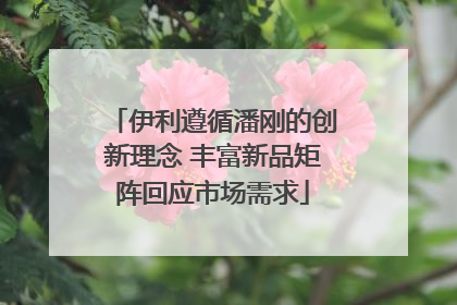 伊利遵循潘刚的创新理念 丰富新品矩阵回应市场需求
