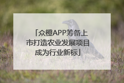 众橙APP筹备上市打造农业发展项目成为行业新标