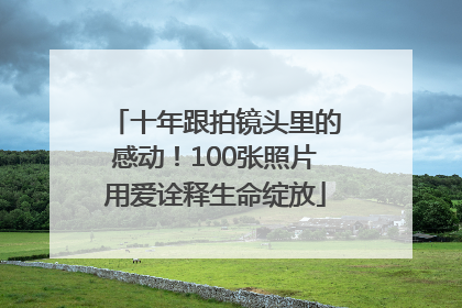 十年跟拍镜头里的感动！100张照片用爱诠释生命绽放