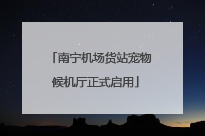 南宁机场货站宠物候机厅正式启用