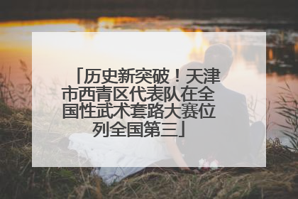 历史新突破！天津市西青区代表队在全国性武术套路大赛位列全国第三