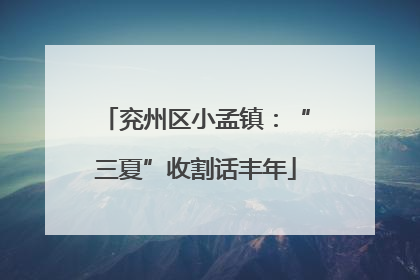 兖州区小孟镇：“三夏”收割话丰年