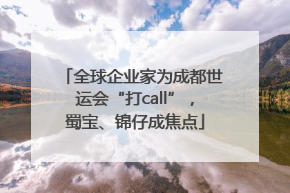 全球企业家为成都世运会“打call”，蜀宝、锦仔成焦点