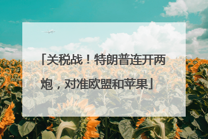 关税战！特朗普连开两炮，对准欧盟和苹果