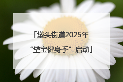 垡头街道2025年“垡宝健身季”启动