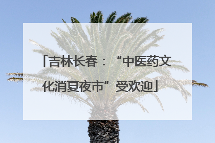 吉林长春：“中医药文化消夏夜市”受欢迎