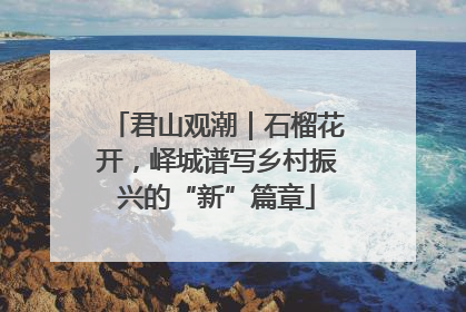 君山观潮｜石榴花开，峄城谱写乡村振兴的“新”篇章