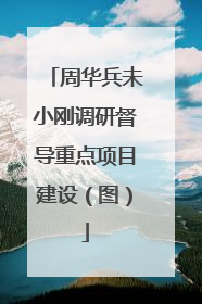 周华兵未小刚调研督导重点项目建设（图）