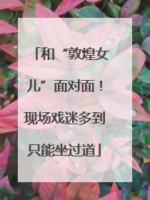 和“敦煌女儿”面对面！现场戏迷多到只能坐过道
