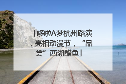 哆啦A梦杭州路演，亮相动漫节，“品尝”西湖醋鱼
