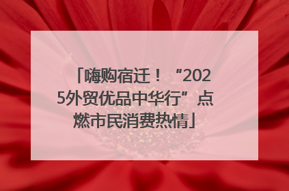 嗨购宿迁！“2025外贸优品中华行”点燃市民消费热情