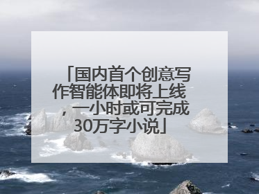 国内首个创意写作智能体即将上线，一小时或可完成30万字小说