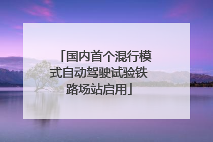 国内首个混行模式自动驾驶试验铁路场站启用