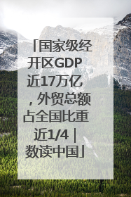 国家级经开区GDP近17万亿，外贸总额占全国比重近1/4｜数读中国