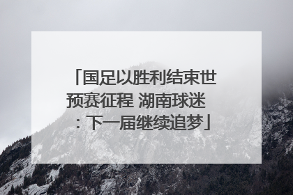 国足以胜利结束世预赛征程 湖南球迷：下一届继续追梦