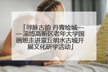 寻脉古韵 丹青绘城——淄博高新区老年大学国画班走进章丘明水古城开展文化研学活动