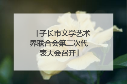 子长市文学艺术界联合会第二次代表大会召开