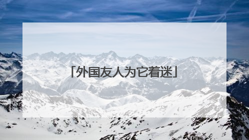 外国友人为它着迷