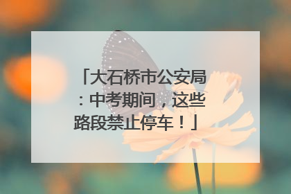 大石桥市公安局：中考期间，这些路段禁止停车！