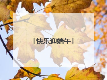 快乐迎端午
