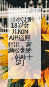小沈阳18岁女儿NINA出道照释出，满满松弛感，韩味十足