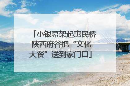 小银幕架起惠民桥 陕西府谷把“文化大餐”送到家门口