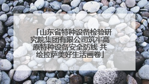 山东省特种设备检验研究院集团有限公司筑牢高原特种设备安全防线 共绘拉萨美好生活画卷