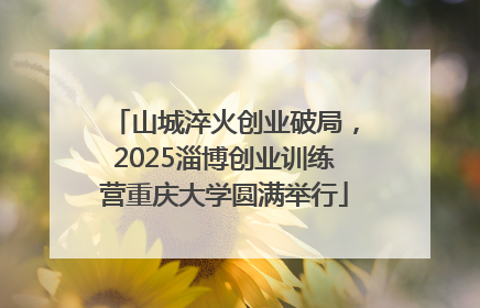 山城淬火创业破局，2025淄博创业训练营重庆大学圆满举行