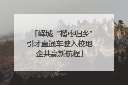 峄城“榴枣归乡”引才直通车驶入校地企共赢新航程