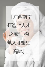 广西南宁打造“人才之家” 构筑人才聚集高地