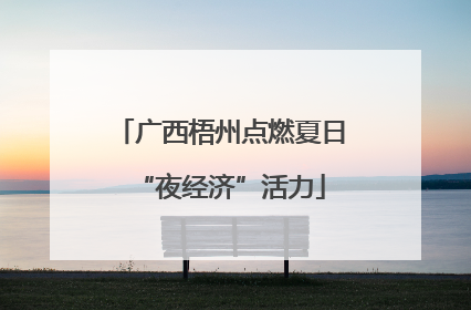 广西梧州点燃夏日“夜经济”活力